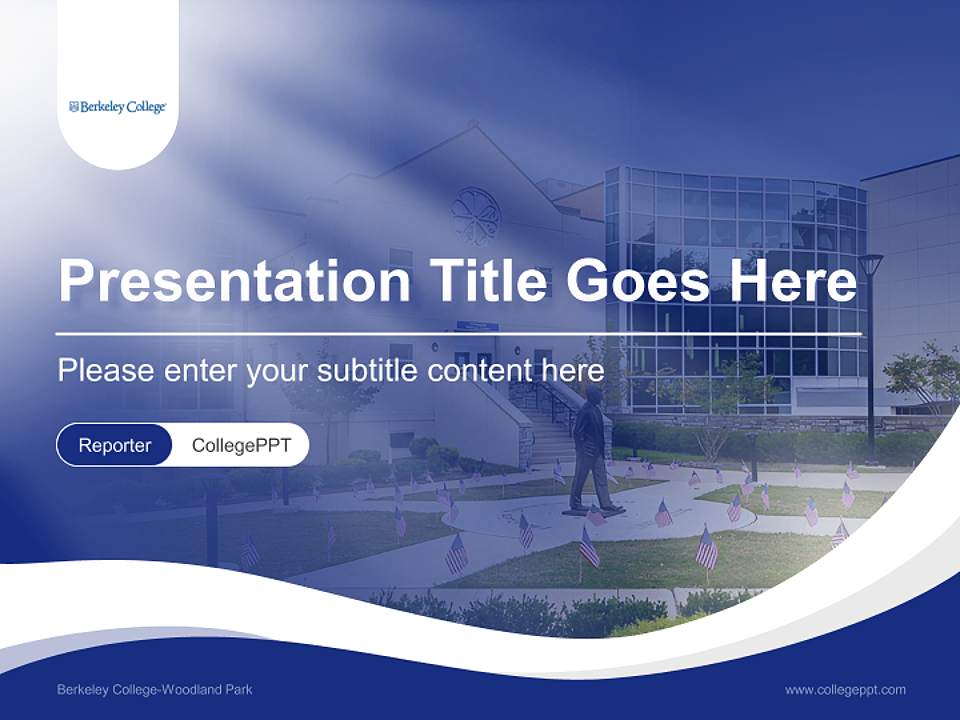 Berkeley College-Woodland Park Lecture Sharing and Networking Event PPT Template4:3 ratio PPT effect preview image4