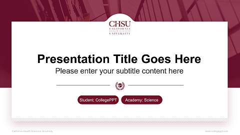 California Health Sciences University National Scholarship Defense PPT Template