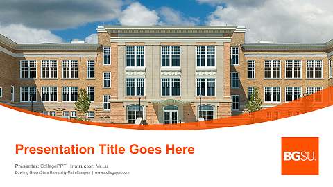 Bowling Green State University-Main Campus Course/Courseware Creation PPT Template
