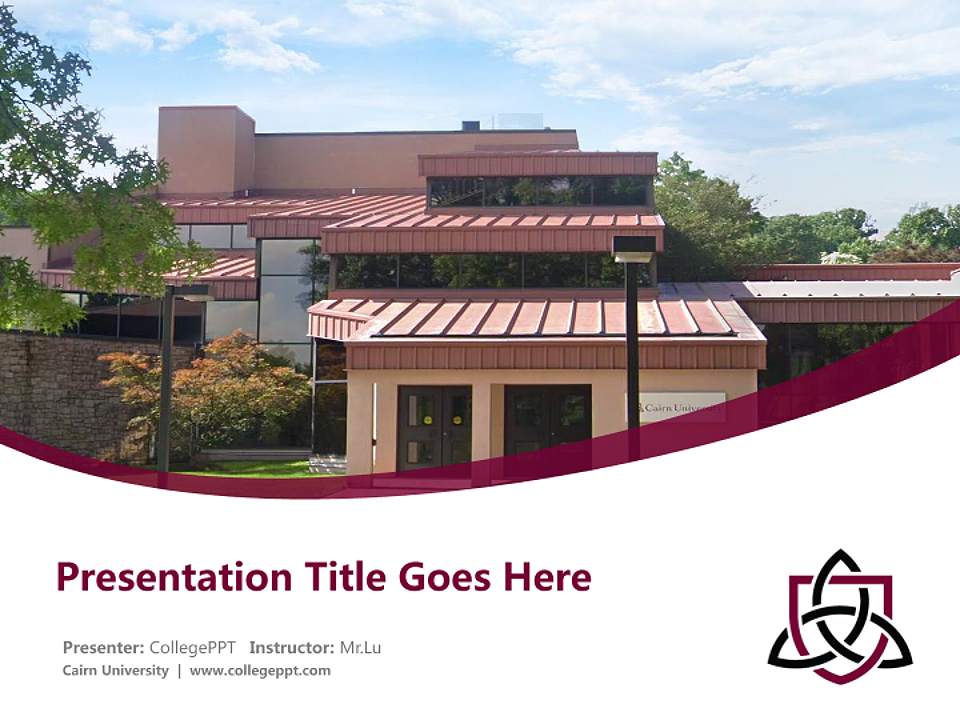 Cairn University Course/Courseware Creation PPT Template4:3 ratio PPT effect preview image5