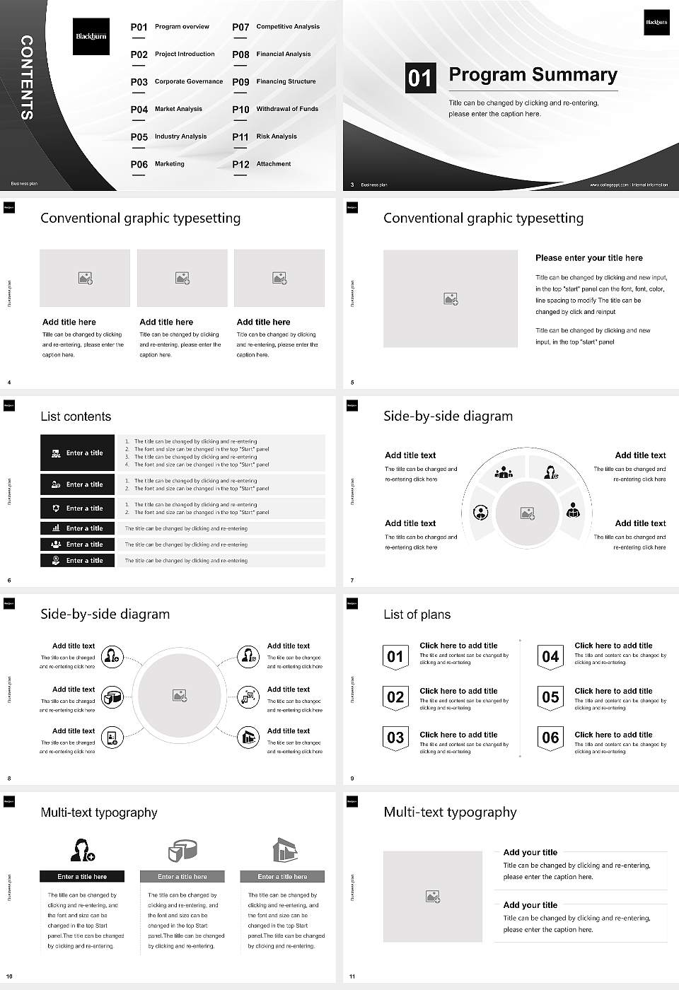 Blackburn College Competition/Entrepreneurship Contest PPT Template16:9 ratio PPT effect preview image2