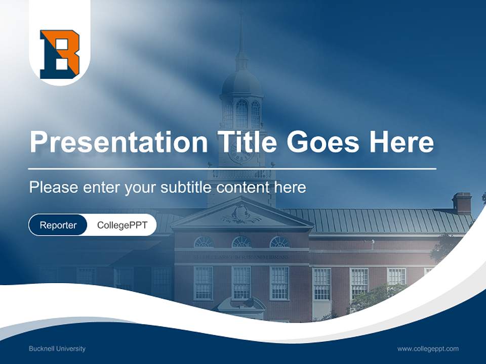 Bucknell University Lecture Sharing and Networking Event PPT Template4:3 ratio PPT effect preview image4