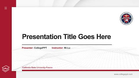 California State University-Fresno Thesis Proposal/Graduation Defense PPT Template