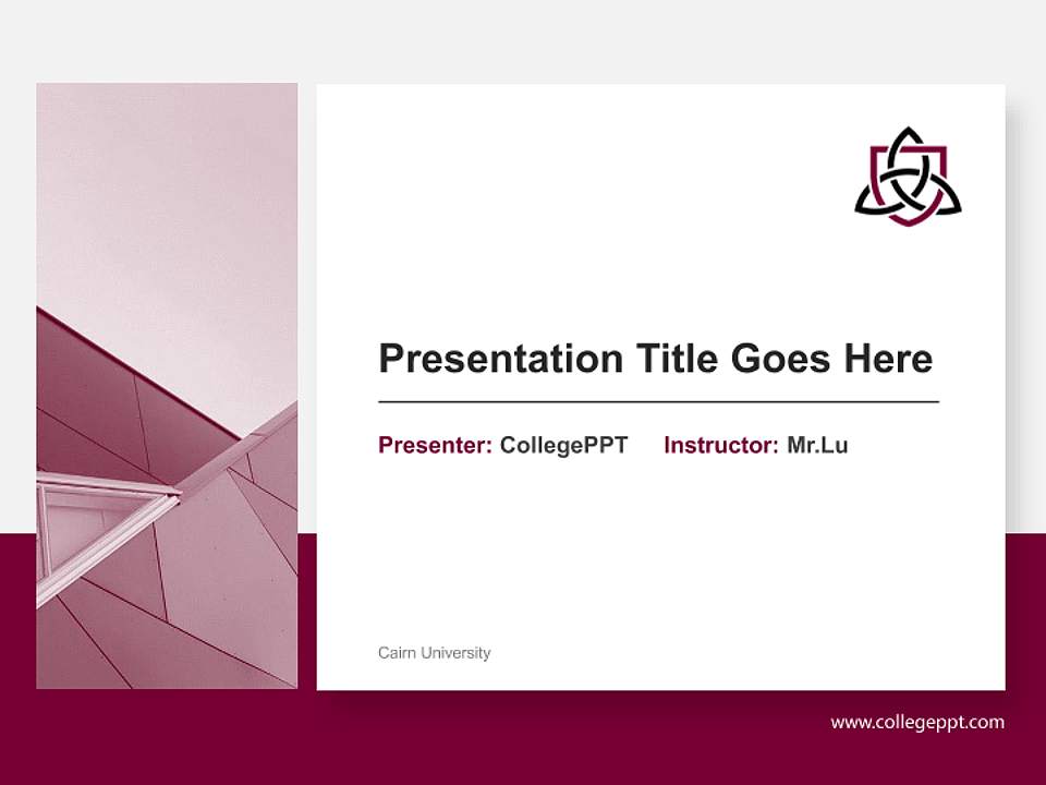 Cairn University General Purpose PPT Template4:3 ratio PPT effect preview image6