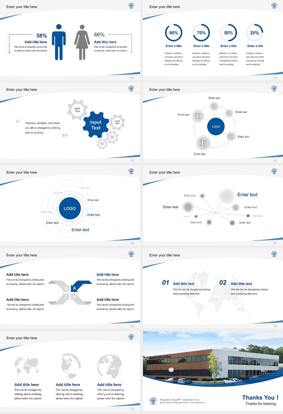 Bryant & Stratton College-Virginia Beach Course/Courseware Creation PPT Template16:9 ratio PPT effect preview image4