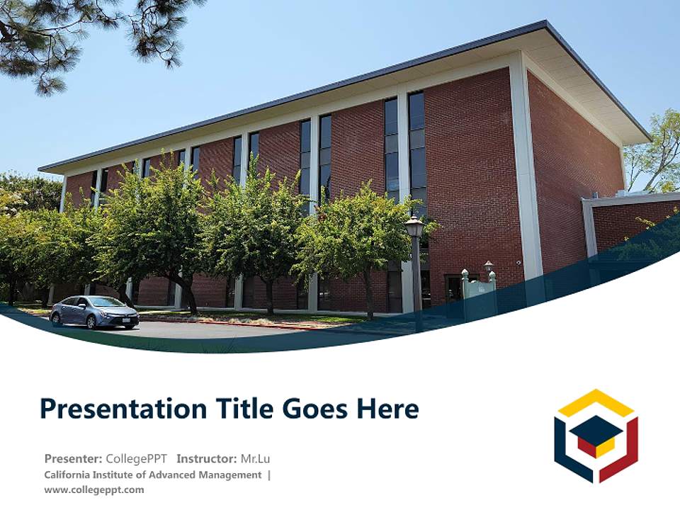 California Institute of Advanced Management Course/Courseware Creation PPT Template4:3 ratio PPT effect preview image5