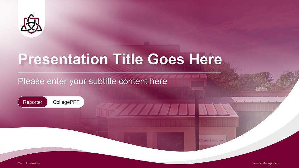 Cairn University Lecture Sharing and Networking Event PPT Template16:9 ratio PPT effect preview image