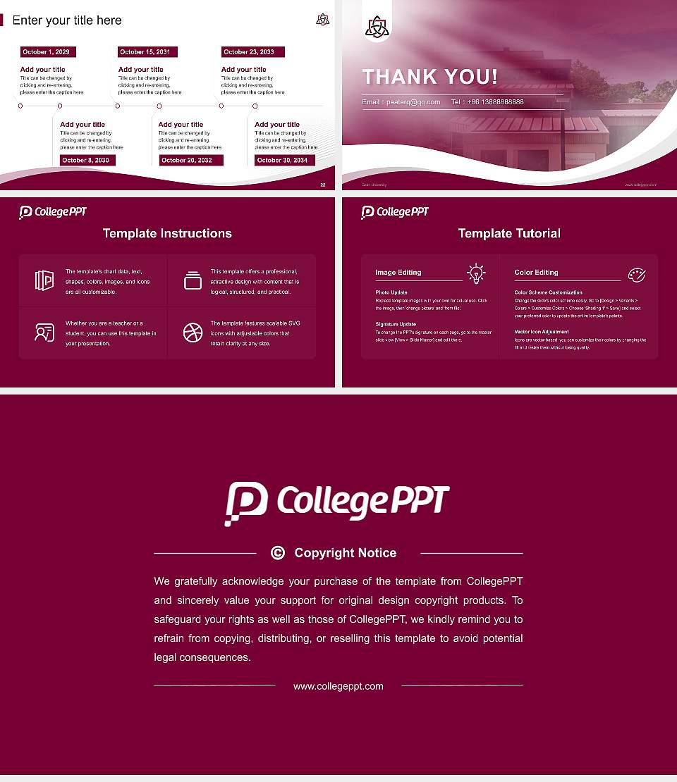 Cairn University Lecture Sharing and Networking Event PPT Template16:9 ratio PPT effect preview image4