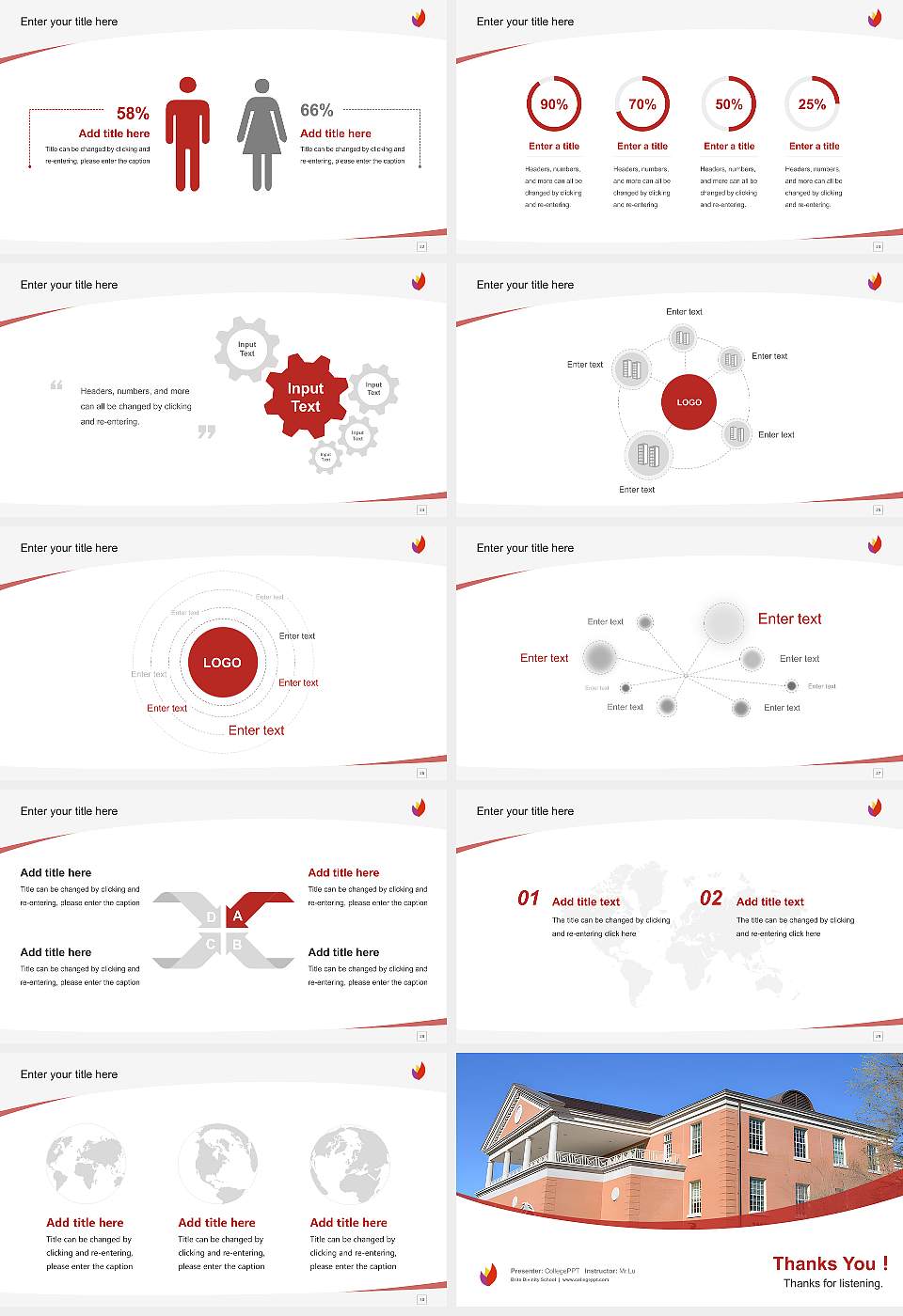 Brite Divinity School Course/Courseware Creation PPT Template16:9 ratio PPT effect preview image4