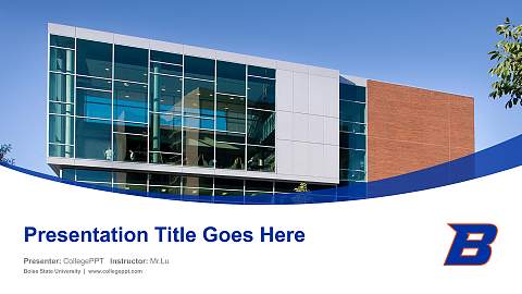 Boise State University Course/Courseware Creation PPT Template