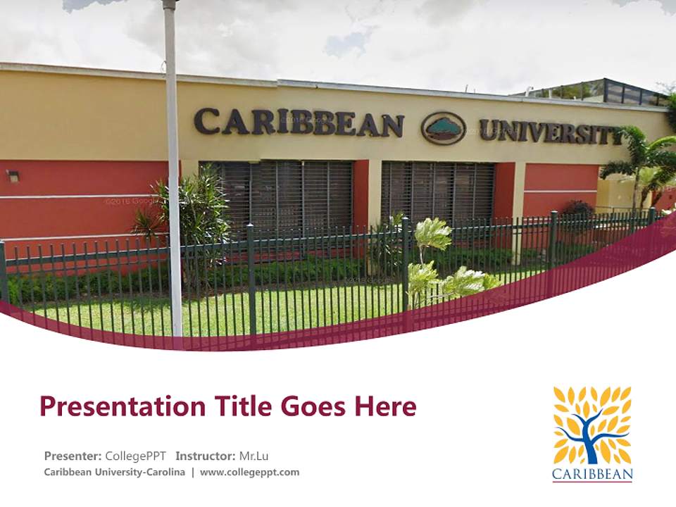 Caribbean University-Carolina Course/Courseware Creation PPT Template4:3 ratio PPT effect preview image5