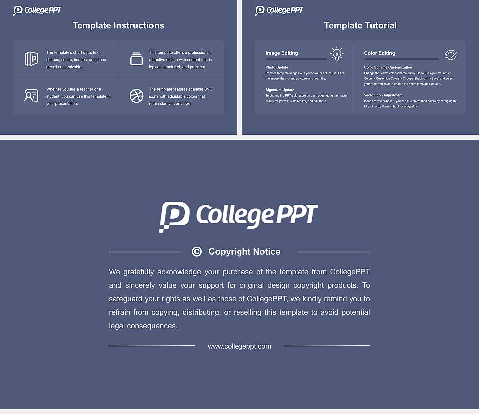 Brenau University Course/Courseware Creation PPT Template16:9 ratio PPT effect preview image5