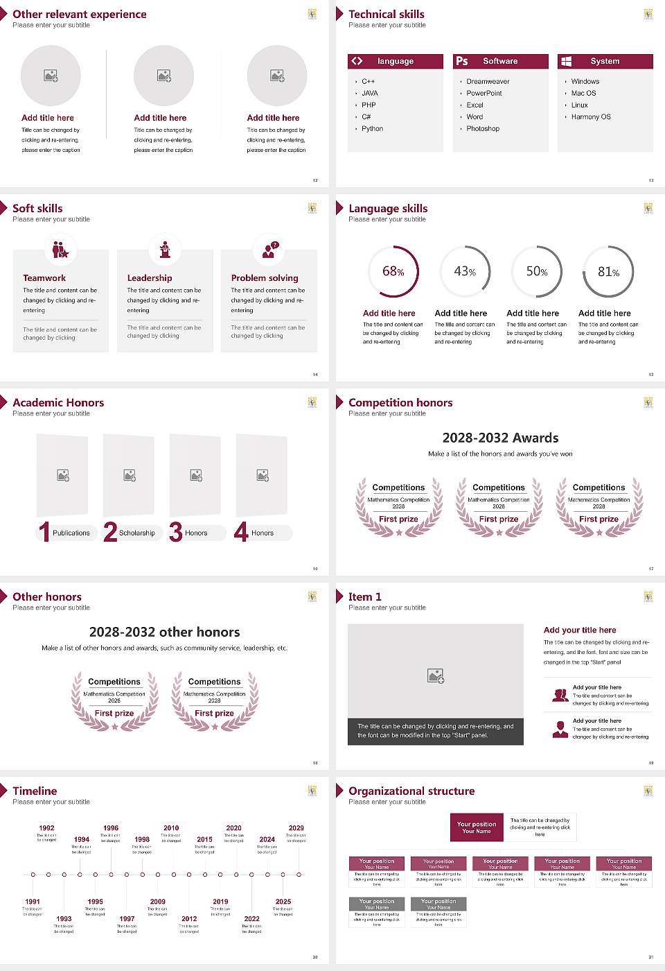 Caribbean University-Bayamon Resume PPT Template16:9 ratio PPT effect preview image3