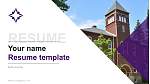 Bluffton University Resume PPT Template