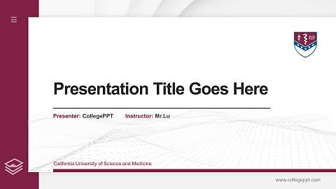California University of Science and Medicine Thesis Proposal/Graduation Defense PPT Template