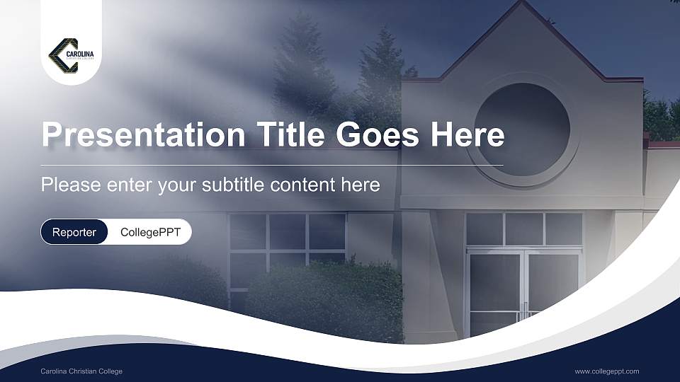 Carolina Christian College Lecture Sharing and Networking Event PPT Template16:9 ratio PPT effect preview image