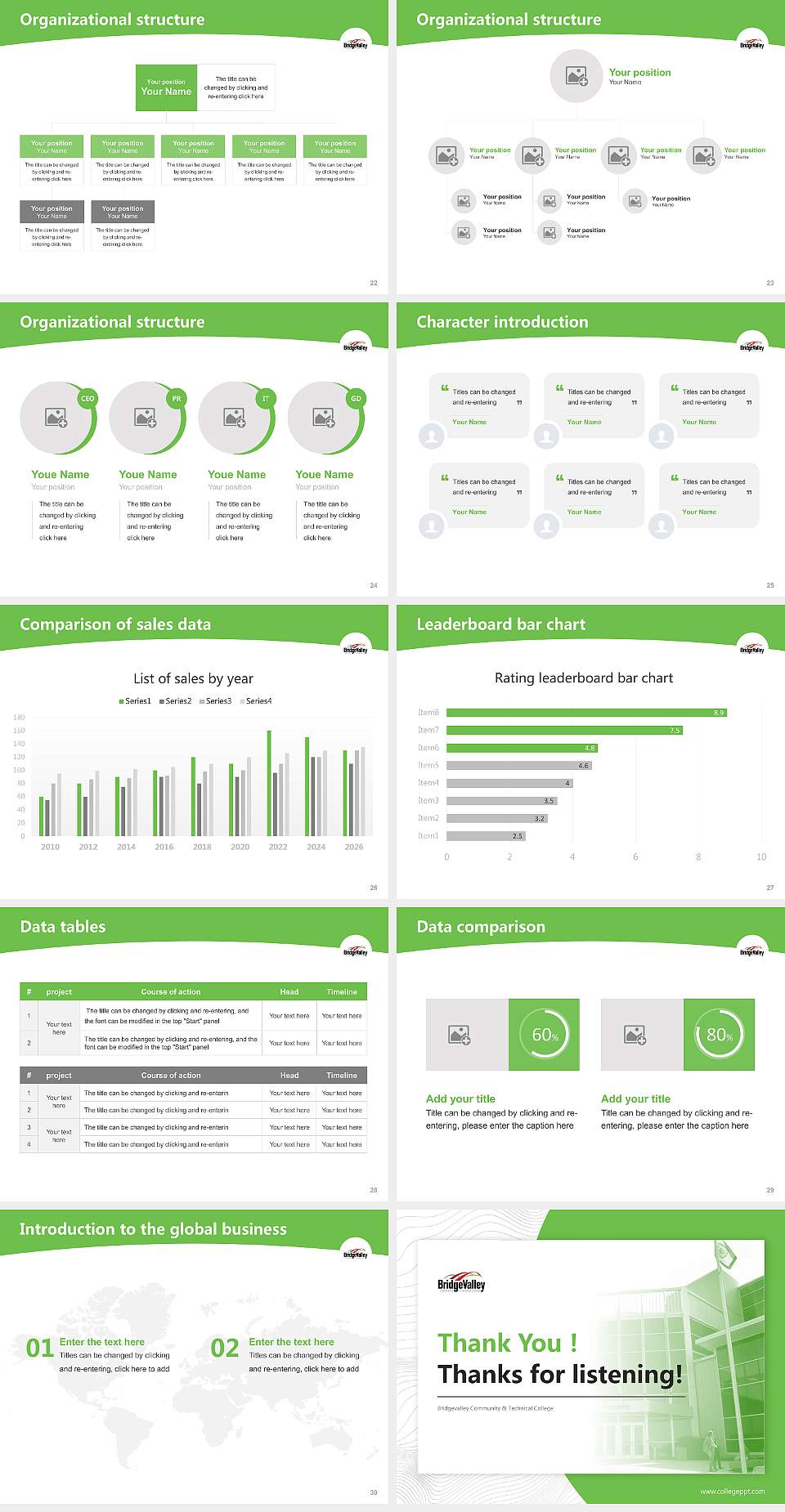 Bridgevalley Community & Technical College Academic Presentation/Research Findings Report PPT Template4:3 ratio PPT effect preview image4