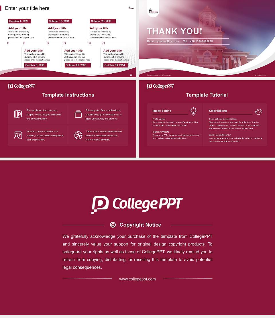 Bloomsburg University of Pennsylvania Lecture Sharing and Networking Event PPT Template16:9 ratio PPT effect preview image4