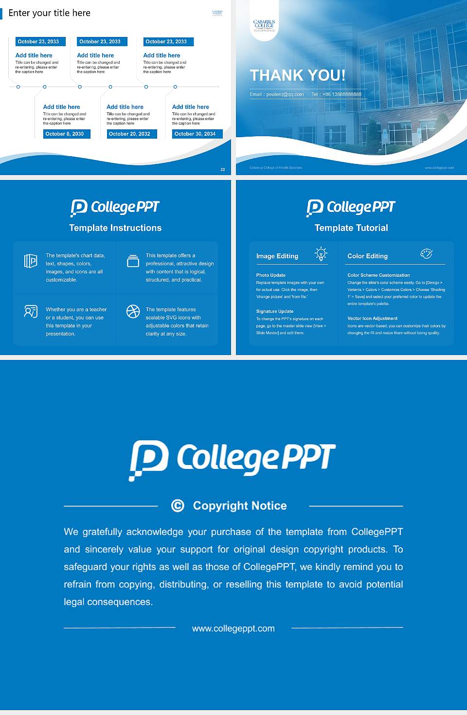 Cabarrus College of Health Sciences Lecture Sharing and Networking Event PPT Template4:3 ratio PPT effect preview image4