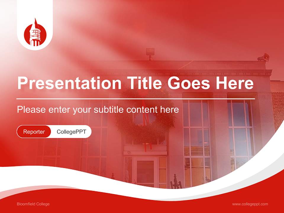 Bloomfield College Lecture Sharing and Networking Event PPT Template4:3 ratio PPT effect preview image4