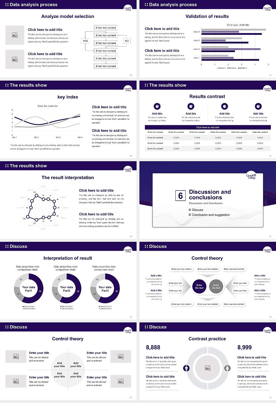 Carroll College Graduation Thesis Defense PPT Template16:9 ratio PPT effect preview image5