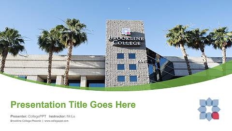 Brookline College-Phoenix Course/Courseware Creation PPT Template
