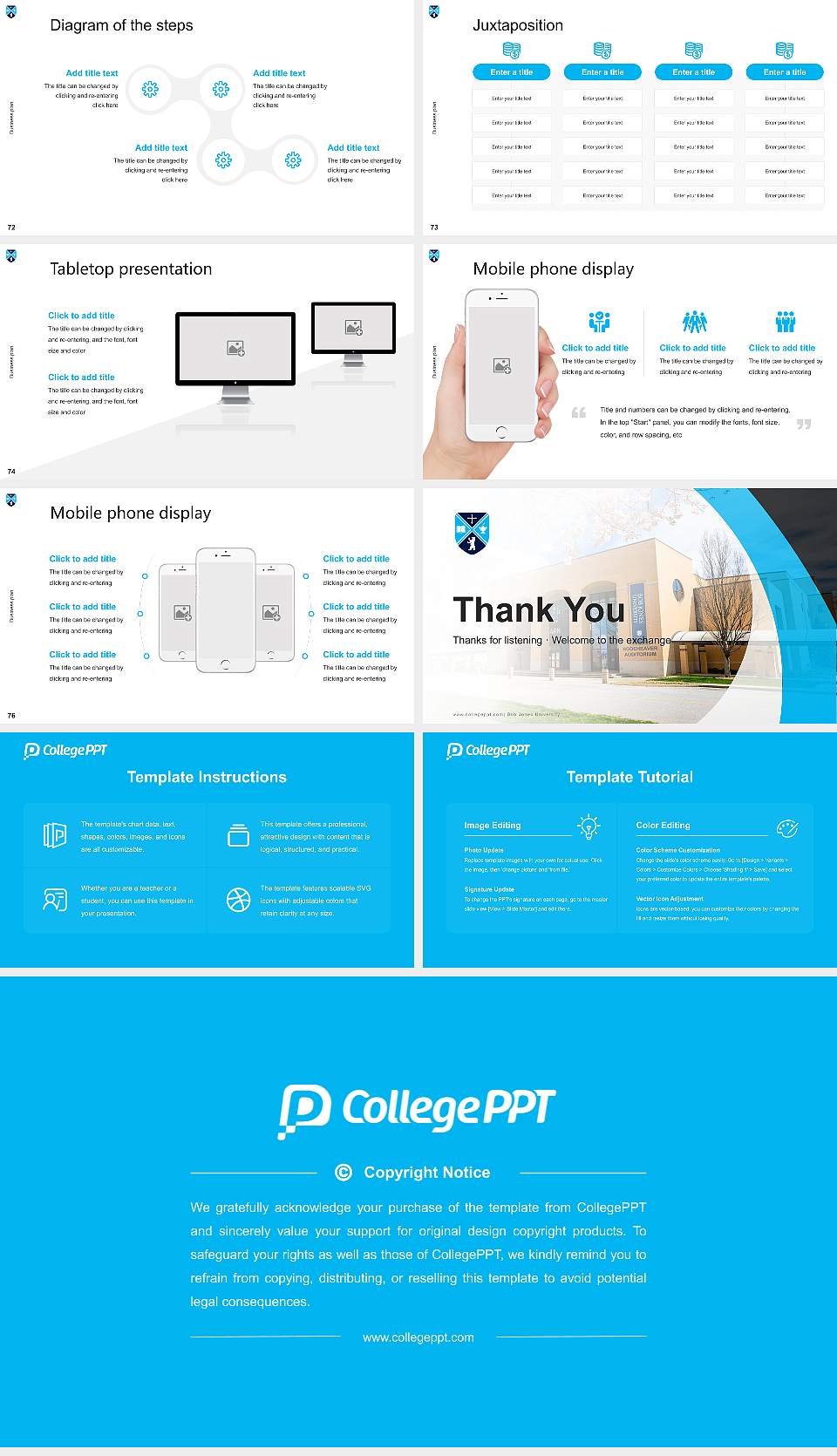 Bob Jones University Competition/Entrepreneurship Contest PPT Template16:9 ratio PPT effect preview image9