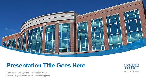 Cabarrus College of Health Sciences Course/Courseware Creation PPT Template