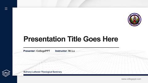 Bethany Lutheran Theological Seminary Thesis Proposal/Graduation Defense PPT Template