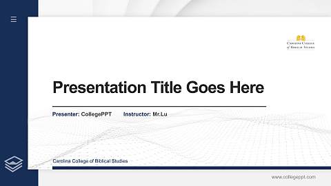 Carolina College of Biblical Studies Thesis Proposal/Graduation Defense PPT Template