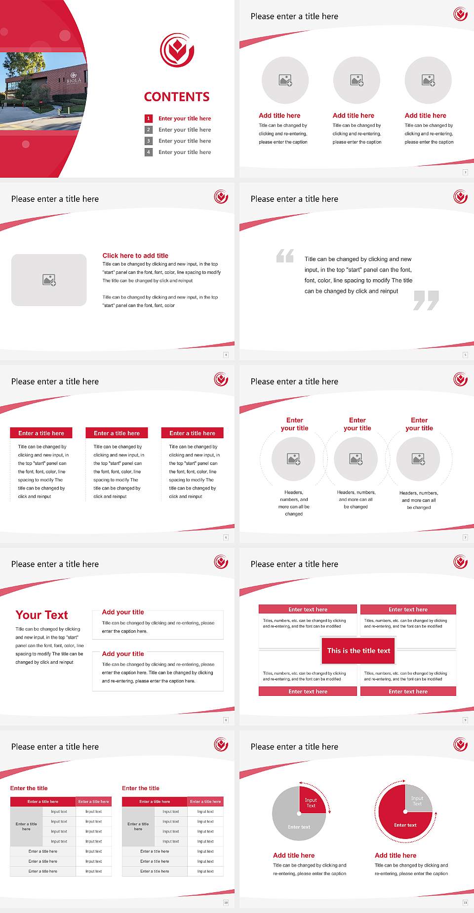Biola University Course/Courseware Creation PPT Template4:3 ratio PPT effect preview image2