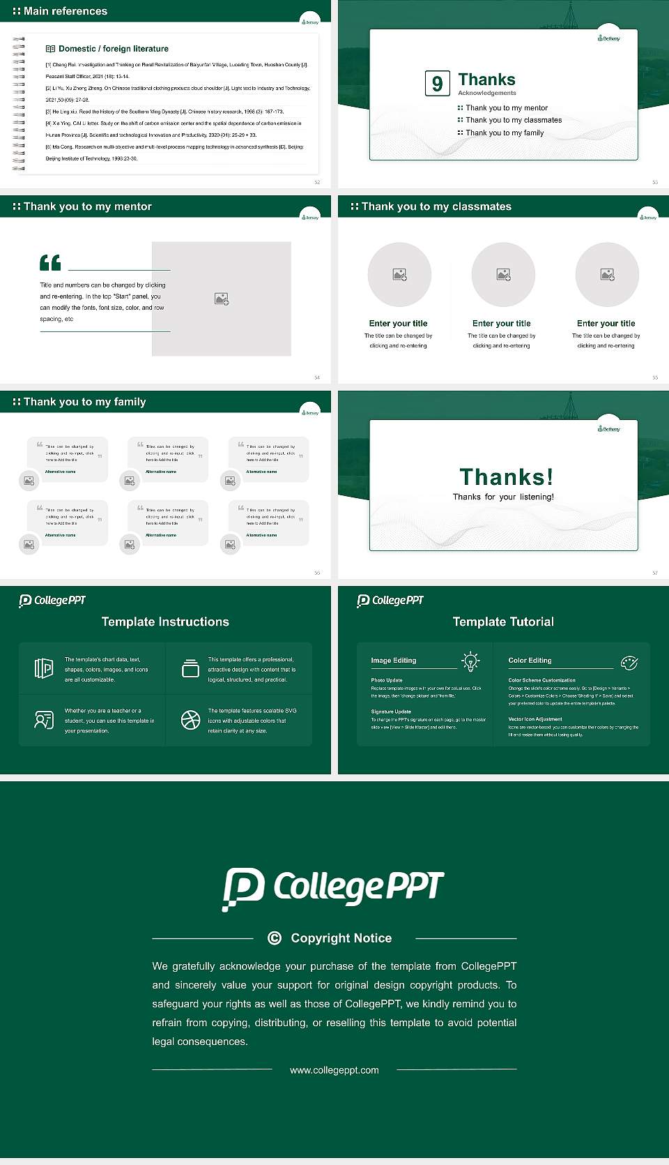 Bethany College (West Virginia) Graduation Thesis Defense PPT Template16:9 ratio PPT effect preview image7