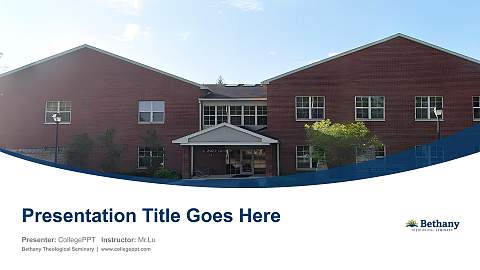 Bethany Theological Seminary Course/Courseware Creation PPT Template