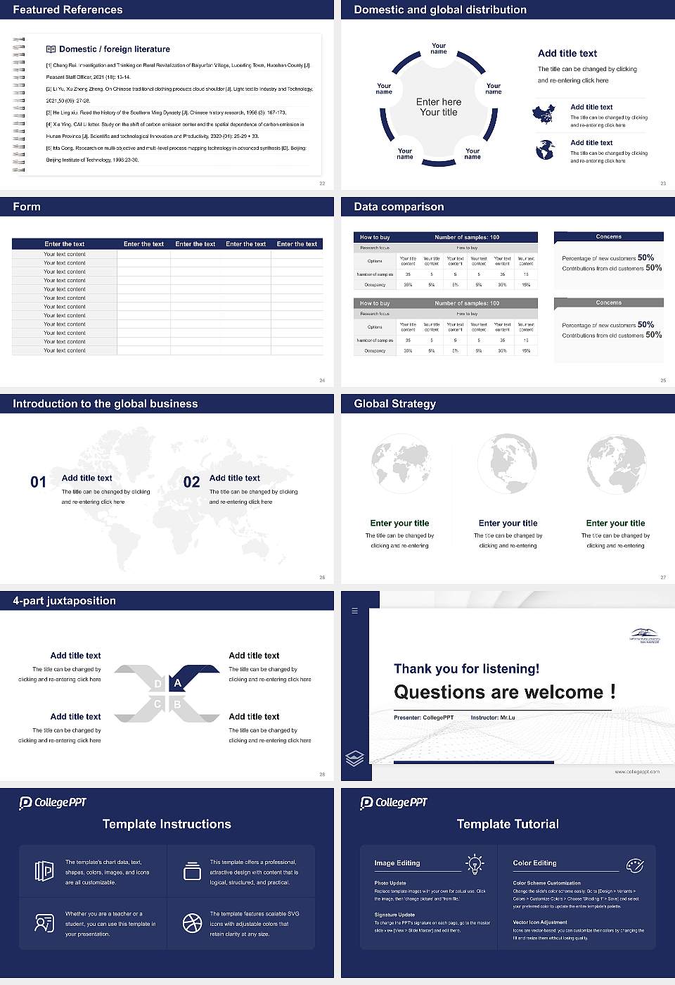 California State University-San Marcos Thesis Proposal/Graduation Defense PPT Template16:9 ratio PPT effect preview image4