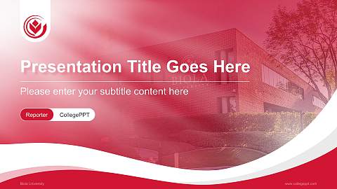Biola University Lecture Sharing and Networking Event PPT Template