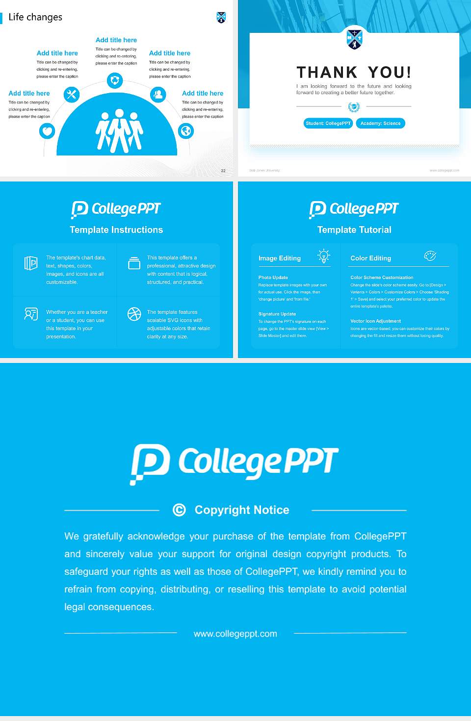 Bob Jones University National Scholarship Defense PPT Template4:3 ratio PPT effect preview image4