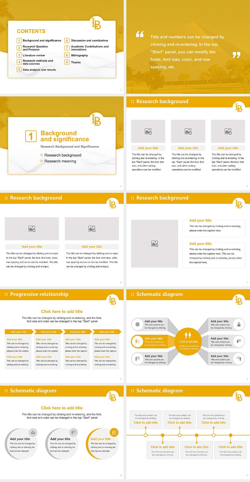 California State University-Long Beach Graduation Thesis Defense PPT Template4:3 ratio PPT effect preview image2