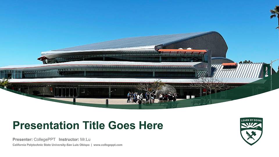 California Polytechnic State University-San Luis Obispo Course/Courseware Creation PPT Template16:9 ratio PPT effect preview image
