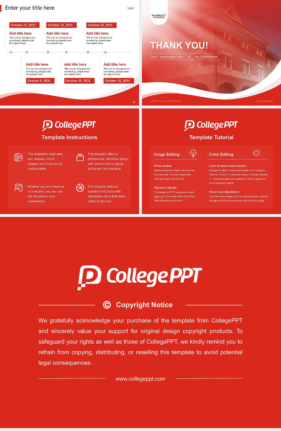 California University of Pennsylvania Lecture Sharing and Networking Event PPT Template4:3 ratio PPT effect preview image4