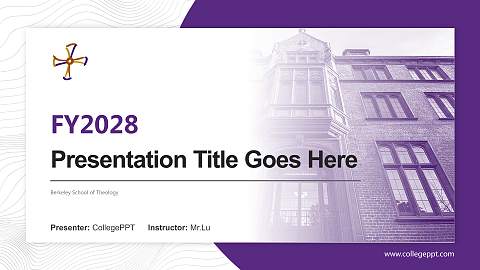 Berkeley School of Theology Academic Presentation/Research Findings Report PPT Template
