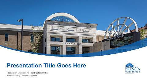 Brescia University Course/Courseware Creation PPT Template