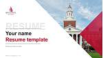 Bridgewater State University Resume PPT Template