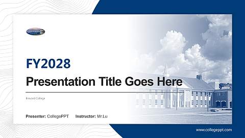 Brevard College Academic Presentation/Research Findings Report PPT Template