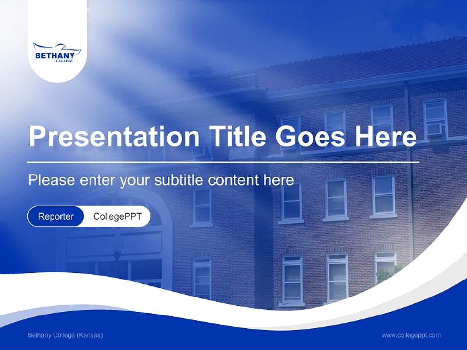 Bethany College (Kansas) Lecture Sharing and Networking Event PPT Template4:3 ratio PPT effect preview image4
