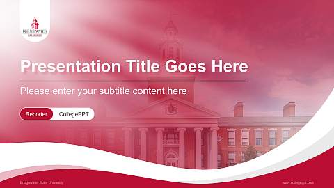 Bridgewater State University Lecture Sharing and Networking Event PPT Template