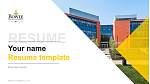 Bowie State University Resume PPT Template