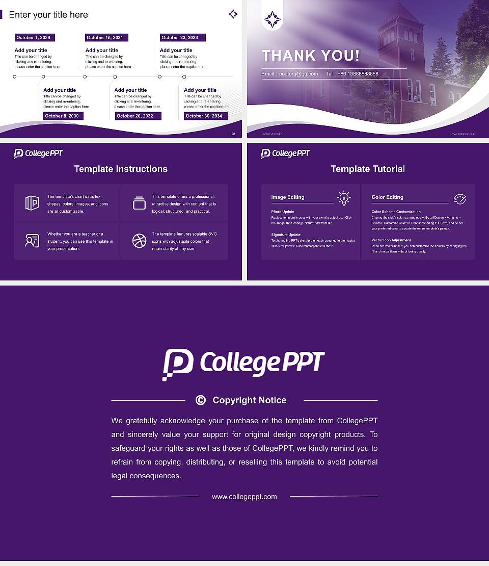 Bluffton University Lecture Sharing and Networking Event PPT Template16:9 ratio PPT effect preview image4