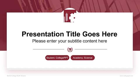 Bethel College-North Newton National Scholarship Defense PPT Template