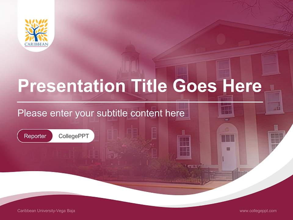 Caribbean University-Vega Baja Lecture Sharing and Networking Event PPT Template4:3 ratio PPT effect preview image4