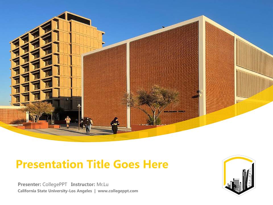 California State University-Los Angeles Course/Courseware Creation PPT Template4:3 ratio PPT effect preview image5